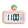 Multifunctional Mini Slarm Clock Cute LED Clock with Temperature Display Calendar Clock Desktop Table Clocks Digital Alarm Clock. 