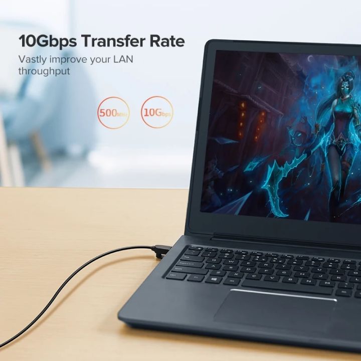 UGREEN Cat 6A Ethernet Cable 10Gbps Network Cable 4 Twisted Pair Patch Cord Internet UTP Lan Cable Ethernet RJ45 for PC