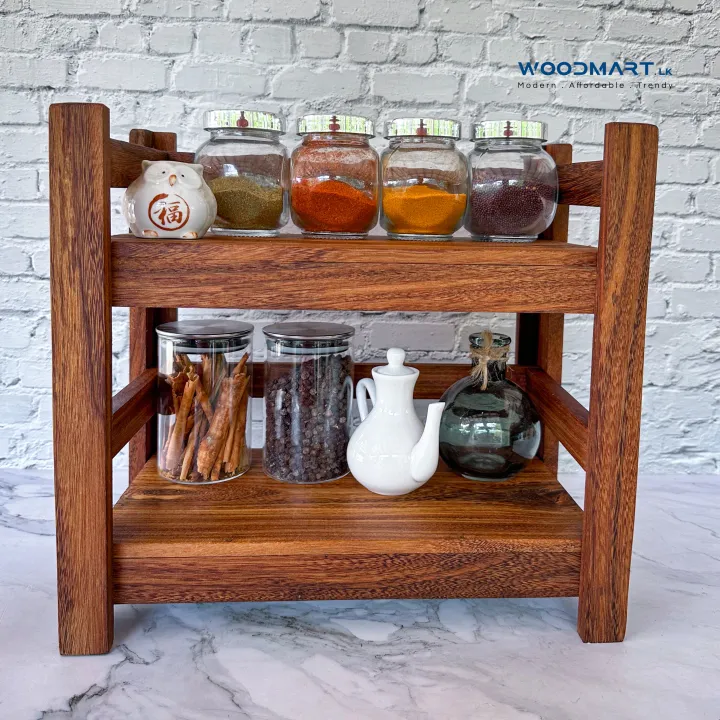 Wooden%20Cosmetics%20Rack%20/%20Solid%20Wood%202%20Tier%20Tea%20corner%20Rack%20for%20Kitchen%20/%20Wooden%20Spices%20Rack%20for%20Kitchen%20Countertop/%20Storage%20Stand%20-%20Image%205