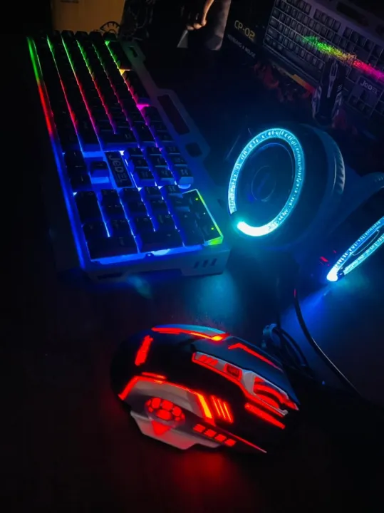 Jedel RGB 4 in 1 Combo pack ( RGB Keyboard / RGB Mouse / RGB Headset/ MousePad ) with 6 months warranty