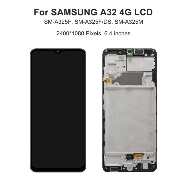 LCD%20With%20Frame%20For%20Samsung%20Galaxy%20A32%204G%20A325%20A325F%20A325M%20A325F/DS%20Display%20Touch%20Screen%20Digitizer%20Assembly%20Replacement%20-%20Image%206