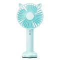 Portable Ventilator USB Fan Cute Cat Hand-Held Desktop Fans LED Lamp Standing Bracket Base 18650 battery Mini Ventilation Cooler. 