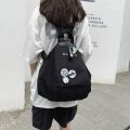 Idle Style Messenger Bag Schoolbag Female Shoulder Multi-Purpose College Student Harajuku Backpack Canvas Bag Class ins Girl. 