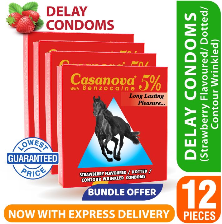 Casanova Delay Condom Bundle Pack - 12 Pcs