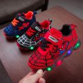Spider-Man Children's Shoes with Lights Men's Children's Luminous Shoes Pumps Light-on Boys Luminous Shoes Student Flash Sports Shoes. 
