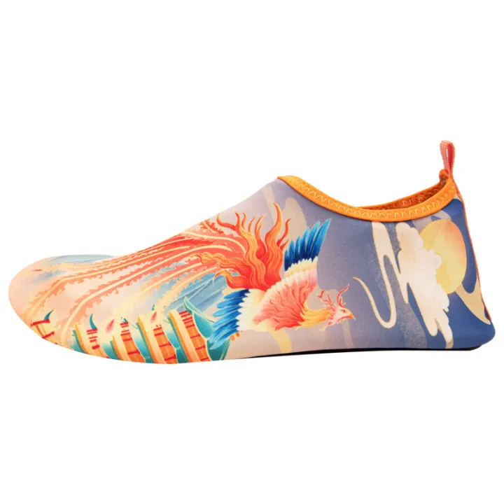 Beach Socks Shoes Men's and Women's Diving Wading River Trekking Swimming Shoes Soft Shoes Anti-Slip Cut-Resistant Barefoot Breathable Type Skin Shoes