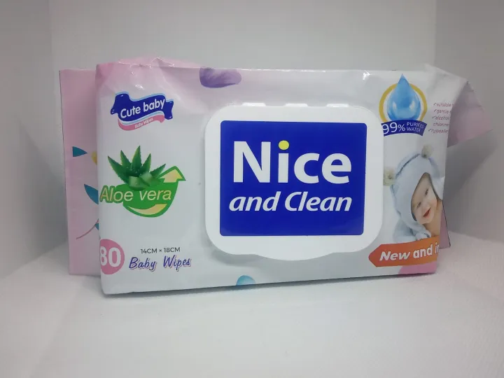 Nice Baby - Wipes - 80 Sheets - Mega Offer - New Stock - Long Date