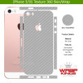 For Iphone 5/5s Skin/Wrap 360 Protection Sheet/ Carbon fiber/ Matte/ Transparent/ Lamination Back And Sides Included Camera Skin. 