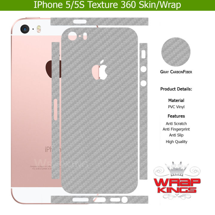 For%20Iphone%205/5s%20Skin/Wrap%20360%20Protection%20Sheet/%20Carbon%20fiber/%20Matte/%20Transparent/%20Lamination%20Back%20And%20Sides%20Included%20Camera%20Skin%20-%20Image%202