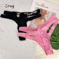 【HOT】 Custom Name Panties Hotwife Lingerie Letter Bikini Hollow Briefs Personality String For Women Underwear Sexy Tange Birthday Gift. 