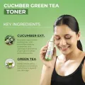 Lass Natural Cucumber Green TeaToner 100ml, Hydrating Pore Purifying | Moisturising Revitalising Facial Spray Toner | Acne Prone and oily skin with Natural extract |No Alcohol, Parabens & Sulphates, No Animal Testing(FROM INDIA)JEZ. 