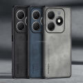 Vantime for Tecno Spark Go 2024 / Spark 20C / Spark 20 Case Soft Pure Leather Slim Matte Back Cover. 