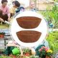 14 Inch Coco Liner for Planters, 2PCS Round Replacement Plant Basket Liners Natural Coco Fiber Liner for Hanging Basket. 