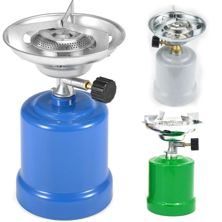 Adjustable Propane Gas Burner for Fishing Hiking Picnic NEW Portable Outdoor Camping Stove 190-g Euro Gas Tank Coffee Stove