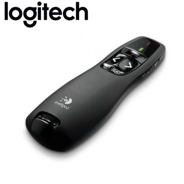 Logitech R400 PowerPoint Presenter, Wireless Presentation Remote with Laser Pointer and USB Plug-and-Play Receiver