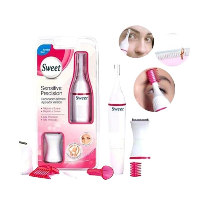 Sweet Trimmer Sweet Sensitive Precision Beauty Styler for Women Eyebrow Bikini Trimmer Hair Remover