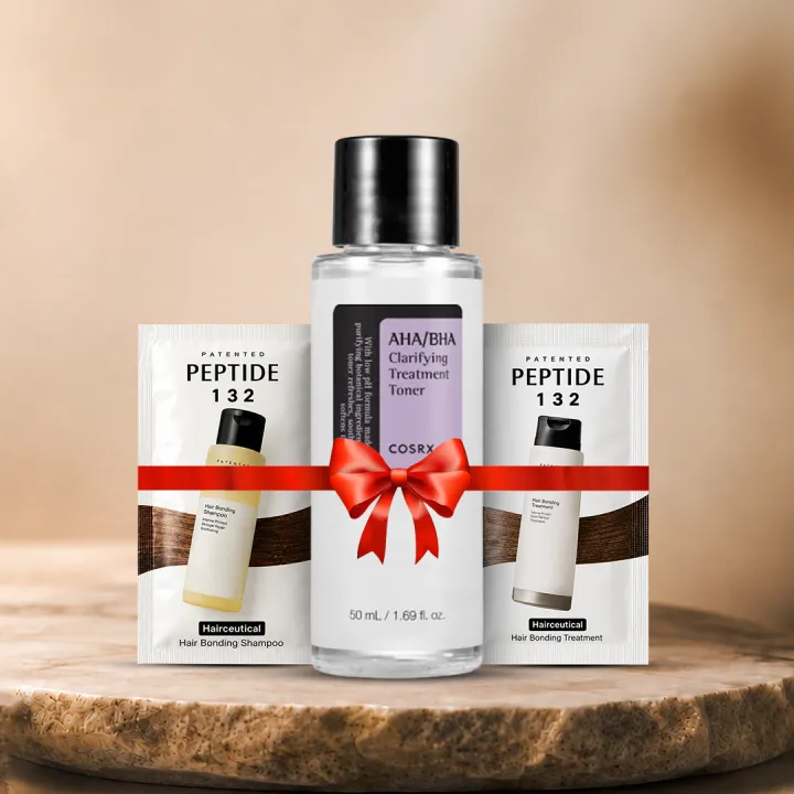 COSRX%20AHA/BHA%20Clarifying%20Treatment%20Toner%2050ml%20with%20a%20Free%20Peptide%20132%20Ultra%20Perfect%20Hair%20Bonding%20Sampoo%20&%20%20Ultra%20Perfect%20Hair%20Bonding%20Treatment%20-%20Image%202