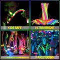 【HUT】 50/1Pcs Party Glow Sticks Glow In The Dark Bracelets Necklace DIY Colorful Fluorescence Stick Xmas Wedding Party Decoration Prop. 