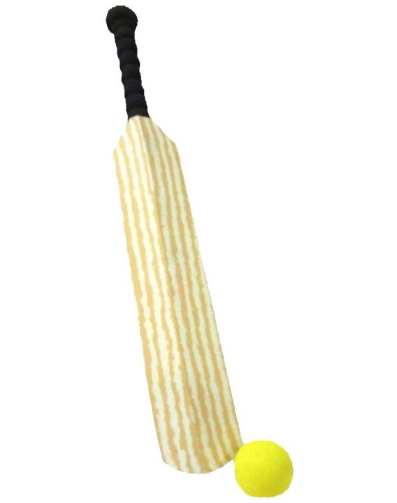 EVA%20Foam%20Cricket%20/%20Baseball%20Bat%20and%20Ball%20Set%20for%20Kids%20-%2060cm%20Wooden%20Texture%20-%20Image%202