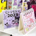 [ Wholesale Prices ] 2023 Cartoon Desk Calendars Cute Plans Writting Paper Calendar Foldable Mini Standing Notebook Creative Student Tabletop Ornament For Office School Family. 
