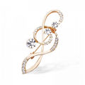 Fashion Crystal Broochs Rhinestone Music Note Brooch Pin Trendy Imitation Pearls Broochs Women's Wedding Pin Gift Party. 