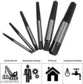 6Pcs/set Tools DIY Damaged Screw Extractor Easy Out Broken Screw Bolt Guide Remover Kit. 