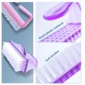 Handle Grip Nail Brush, Fingernail Scrub Cleaning Brushes for Toes and Nails Cleaner, Pedicure Brushes for Men and Women. 