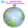 DENOSWIM 40CM Inflatable Globe World Earth Ocean Map Ball Geography Learning Beach Ball Toy Kids PVC Educational Toy. 
