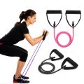 5 Levels Resistance Hot Yoga Pull Rope Bands Handles Elastic Sports Bodybuild Home Gym Workouts Muscle Training Rubber Tube Band. 
