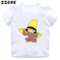 2020 New Summer Baby Boys T shirt Curious George Cartoon Print Kids T-Shirts Funny Monkey Children Girls Tops Clothes. 