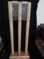 Sports Cricket lether /hard ball  Wooden Stump With Wicket base/stand for indoor/outdoor. 