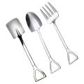 Watermelon Spoon Fork Baby Metal Children Tableware Fruit Accessories Adorable Toddler Stainless Steel. 