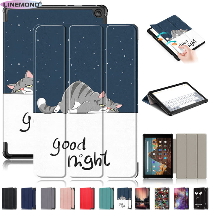 For Amazon Fire HD 10 Case 2023 10.1 Inch Cute Paint Ultra Slim Lightweight Smart Shell Stand Cover for Fire HD 10 2023 Tablet Case