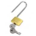 Padlock - Original GLOBE - Brass - Long Shackle - 25mm / 1". 