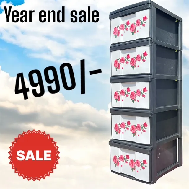5 drawer cupboard plastic Easy Sort Plastic Organizer