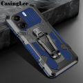 For Redmi 13C case Shockproof Armor Stand Holder with Metal Clip Mountaineering For Xiaomi Redmi 13C Back cover Phone cases. 