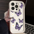 NEW Shockproof Back Case us Pro XR Xs2 11 X4 13 16 15 1 Art Purple Butterfly Phone Case for iPhone 16E 1 SE 2 8 7 Pl Max Silicone. 