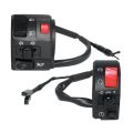 7/8 Inch 22mm ATV Motorcycle Handlebar Control Switches Left Right for Horn Button Turn Signal Fog Light Warning Light. 