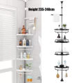 Adjustable Multi Corner Shelf Caddy Holder, Stainless Telescopic Shower Corner Bathroom Shelf Rack With Heavy Duty, Space Saving Organizer For 4 Tier Stand Bathroom Corner Rack. 