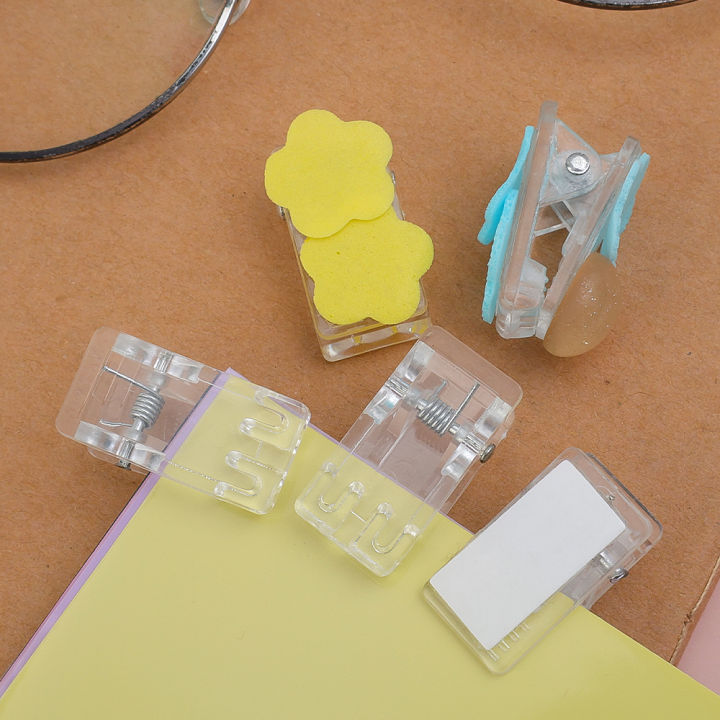 1/5/10Pcs%20Cute%20Tape%20Folder%20Paper%20Clip%20Memo%20Clip%20Transparent%20Acrylic%20Stationery%20Storage%20Clip%20Data%20File%20Documents%20Organizer%20-%20Image%203
