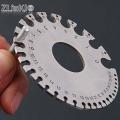 0-36 Round AWG SWG Wire Gauge Thickness Ruler Gauge Diameter Stainless Steel Measurer Tool Welding Inspection Wire Gauge. 