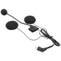 Ktteay 2pair Motorcycle Helmet Bluetooth Headset Microphone Speaker Headset Accessories for Half-Helmet. 