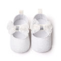Yfashion Baby Cotton Girls Princess Toddler Shoes Cute Lace Bowknot Decoration Breathable Non-slip Soft Sole Shoes. 