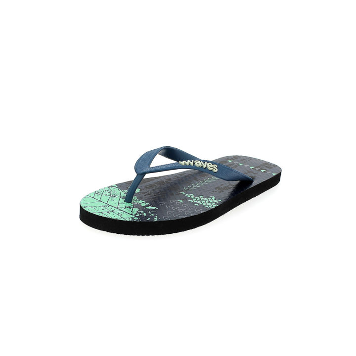 Waves Men Casual FLATS Flip Flops BLACK-LEAF - 05 | Daraz.lk