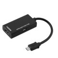 Display Port Micro USB To HDMI Adapter Cable Converter Black 12cm Data transmission line. 