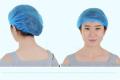 Disposable Hair Cap Stretchable Blue Bouffant Caps/Surgical Caps/Cooking Caps (20 Pcs). 