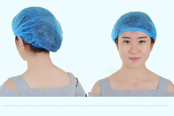 Disposable%20Hair%20Cap%20Stretchable%20Blue%20Bouffant%20Caps/Surgical%20Caps/Cooking%20Caps%20(20%20Pcs)%20-%20Image%205