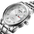 Swiss Automatic Non-Mechanical Watch Watch Men's Waterproof Trendy Double Calendar Diamond-Embedded Fashion Luminous Business Style. 
