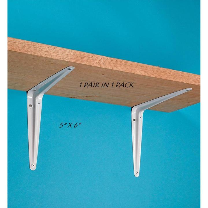 Shelf bracket 5 x 6 wall bracket rack one pair in one pack