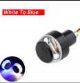 2pcs Motorcycle Handlebar LED Turn Signal Lights Yellow White Red Lanmp Handle Bar End Blinker Warning Flashing Light 12V. 